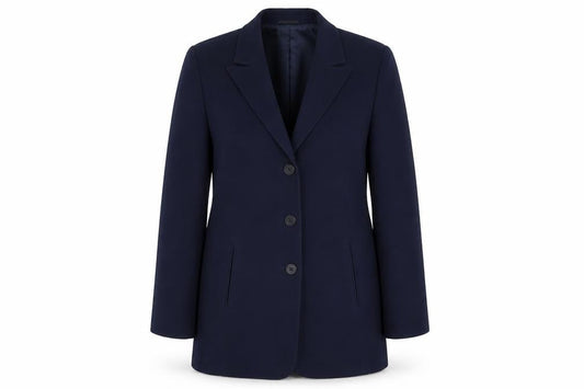 Country Casuals Womens Blue Polyester Jacket Suit Jacket Size 12