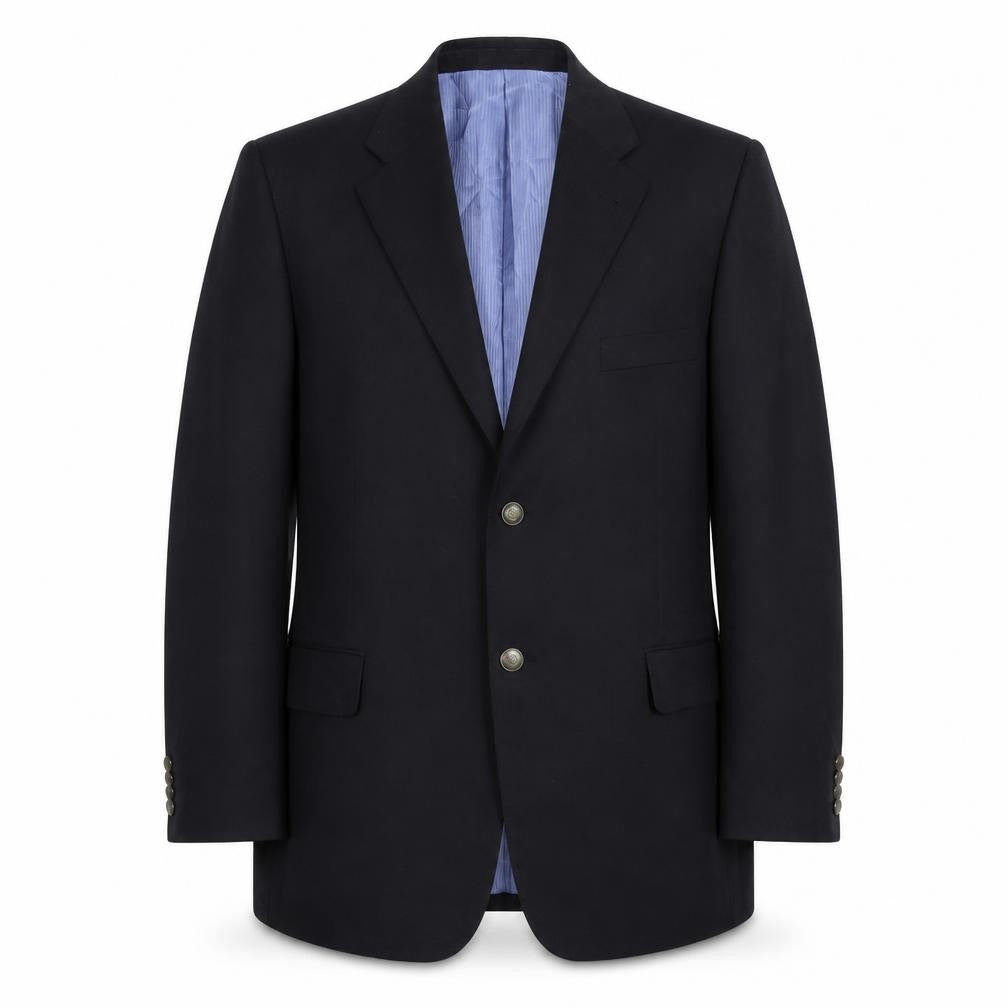 Greenwoods Mens Blue Polyester Jacket Suit Jacket Size 44 Regular