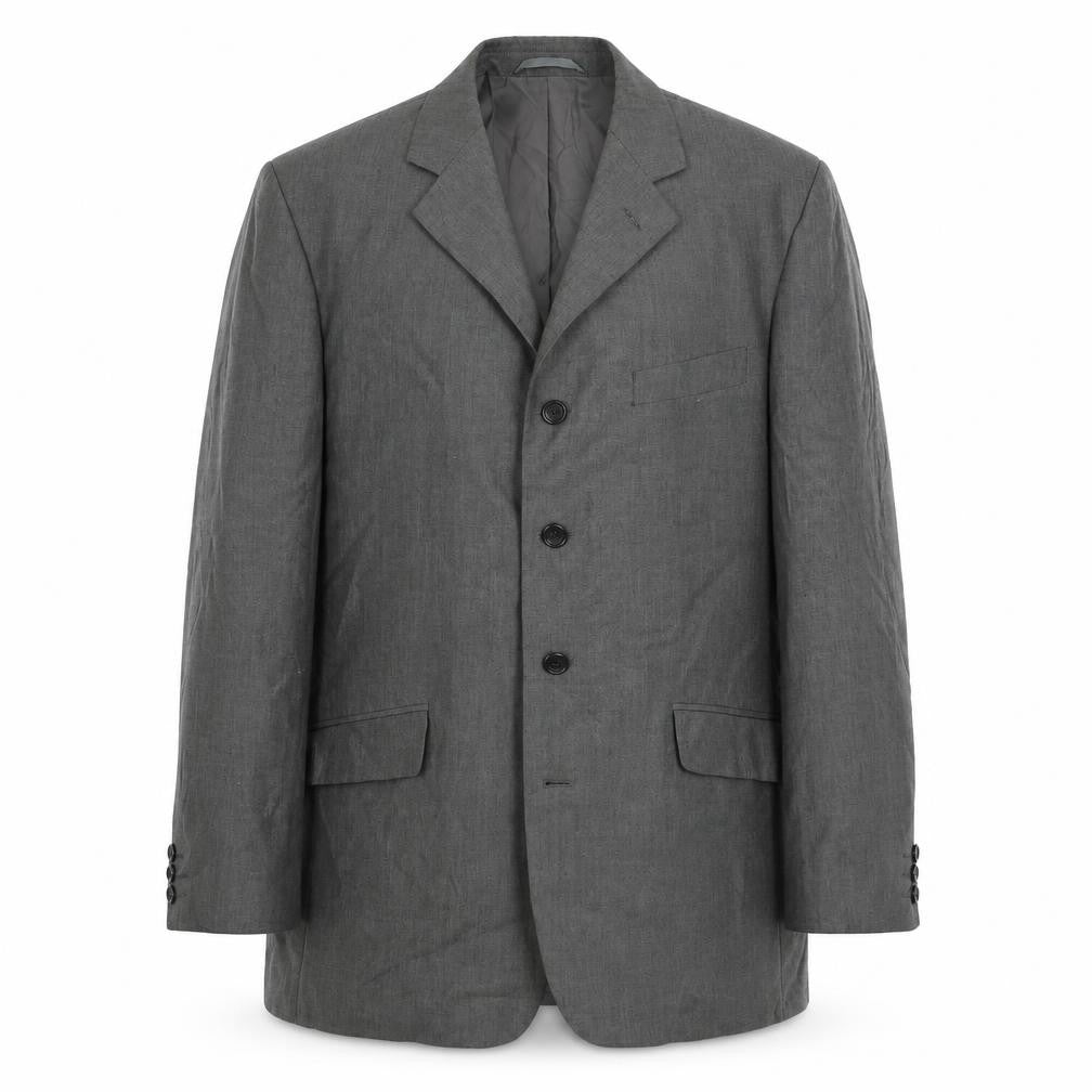 Jonathan Adams Mens Grey Polyester Jacket Suit Jacket Size 40 Regular