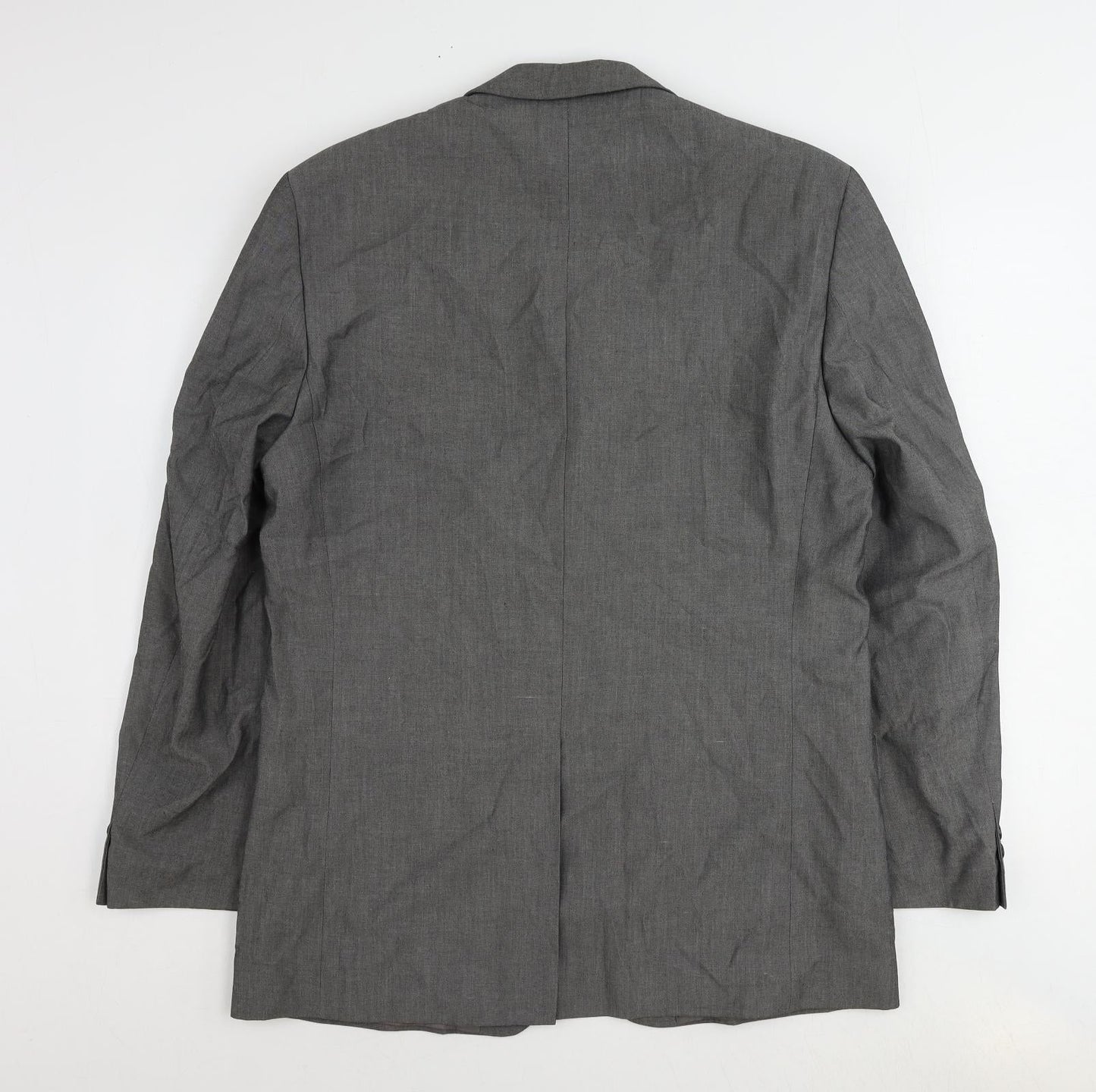 Jonathan Adams Mens Grey Polyester Jacket Suit Jacket Size 40 Regular