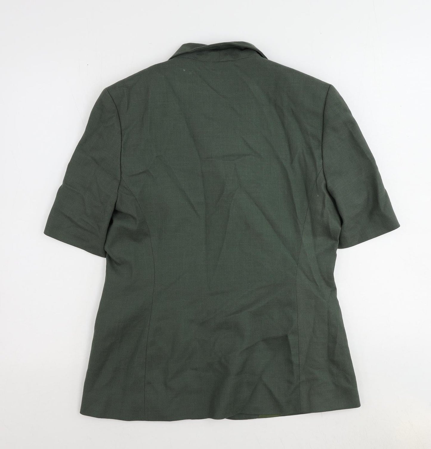 St Bernard Womens Green Jacket Blazer Size 12 Button