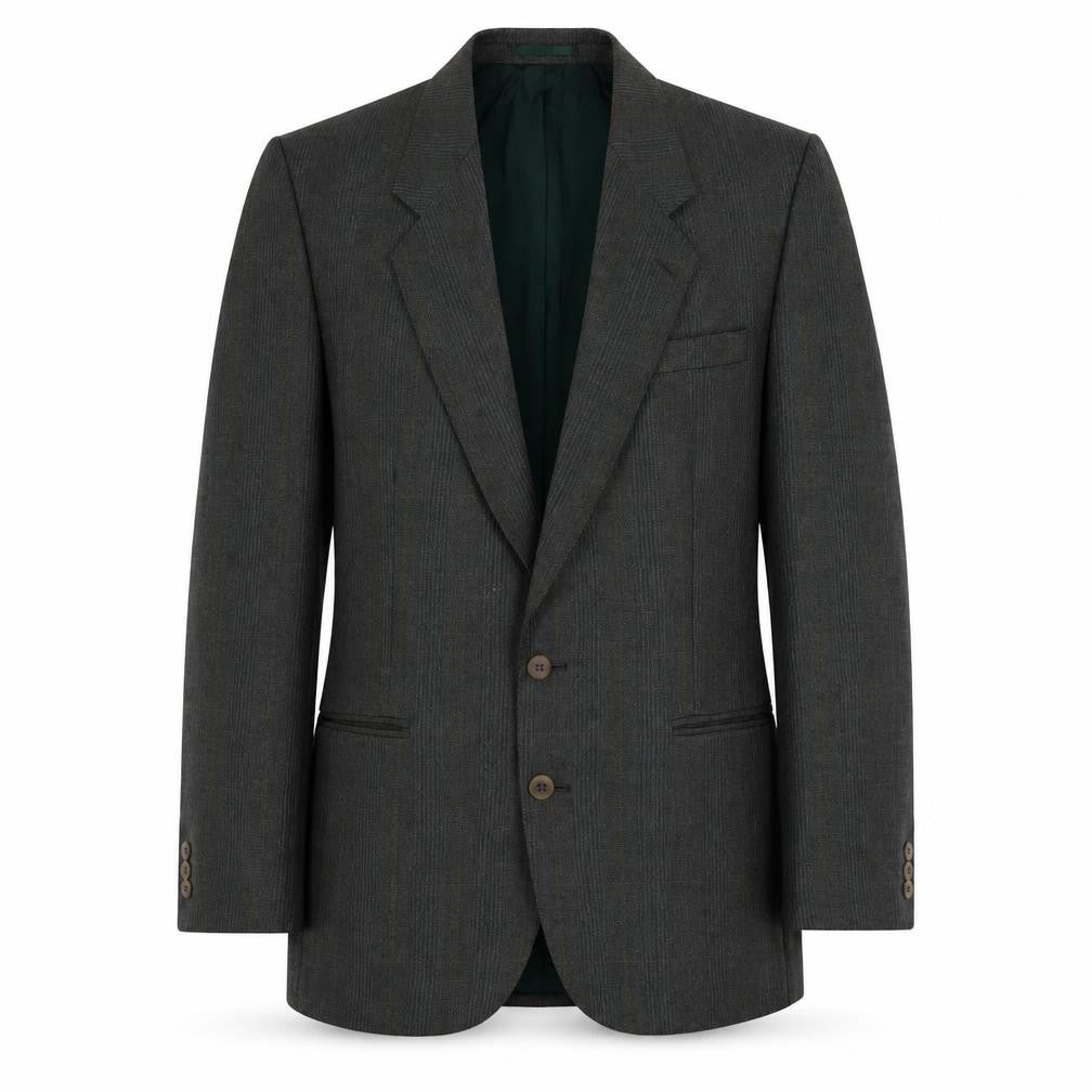 Dunn & Co Mens Green Wool Jacket Suit Jacket Size 40 Regular