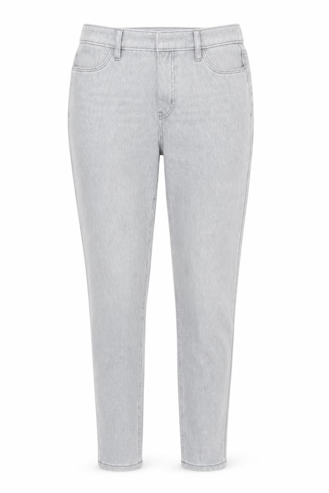 F&F Womens Grey Cotton Skinny Jeans Size 8 L28 in Regular Zip