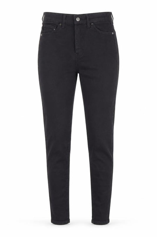 Topshop Womens Black Cotton Skinny Jeans Size 26 in L32 in Regular Zip - Pockets