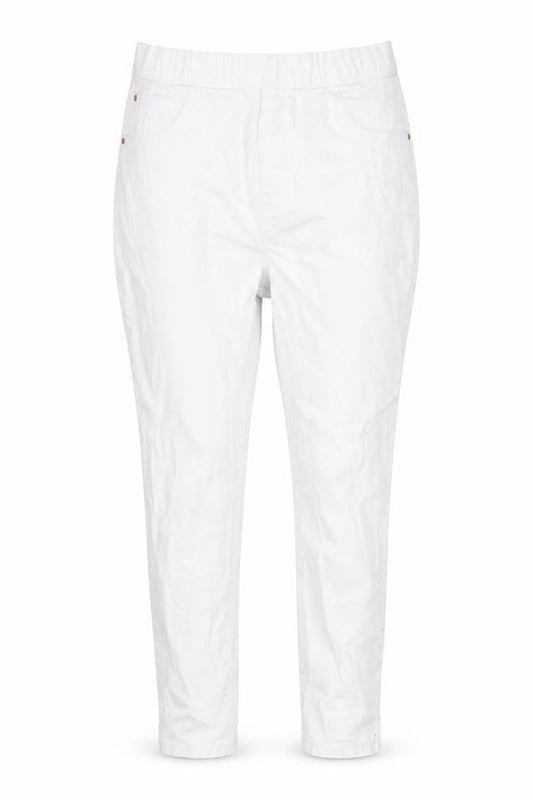 Erin Womens White Cotton Skinny Jeans Size 14 L23 in Regular