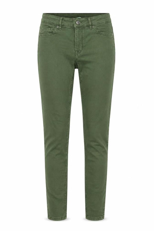 Divided by H&M Womens Green Cotton Skinny Jeans Size 10 L31 in Regular Zip