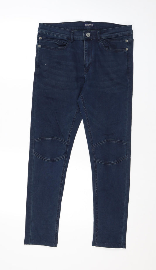 Outfitters Womens Blue Cotton Skinny Jeans Size 30 in L27 in Regular Zip