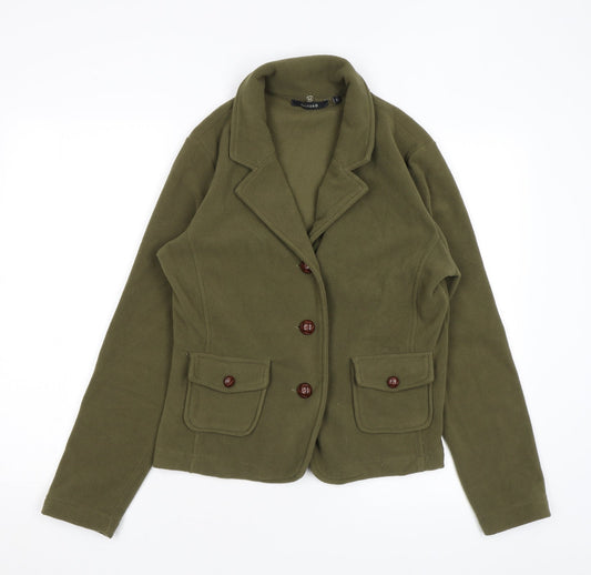 Avitano Womens Green Jacket Size S Button