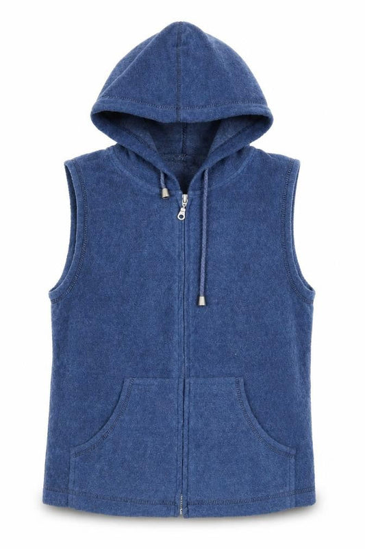 Mixin Womens Blue Polyester Full Zip Hoodie Size M Zip