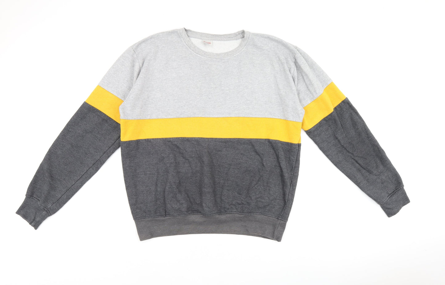 Thread Mills Mens Grey Polyester Pullover Sweatshirt Size XL
