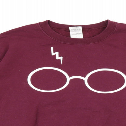 Preloved Gildan Womens Red Cotton Pullover Sweatshirt Size M Pullover - Harry Potter - Detail