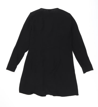 River Island Womens Black Jacket Size 12 Button