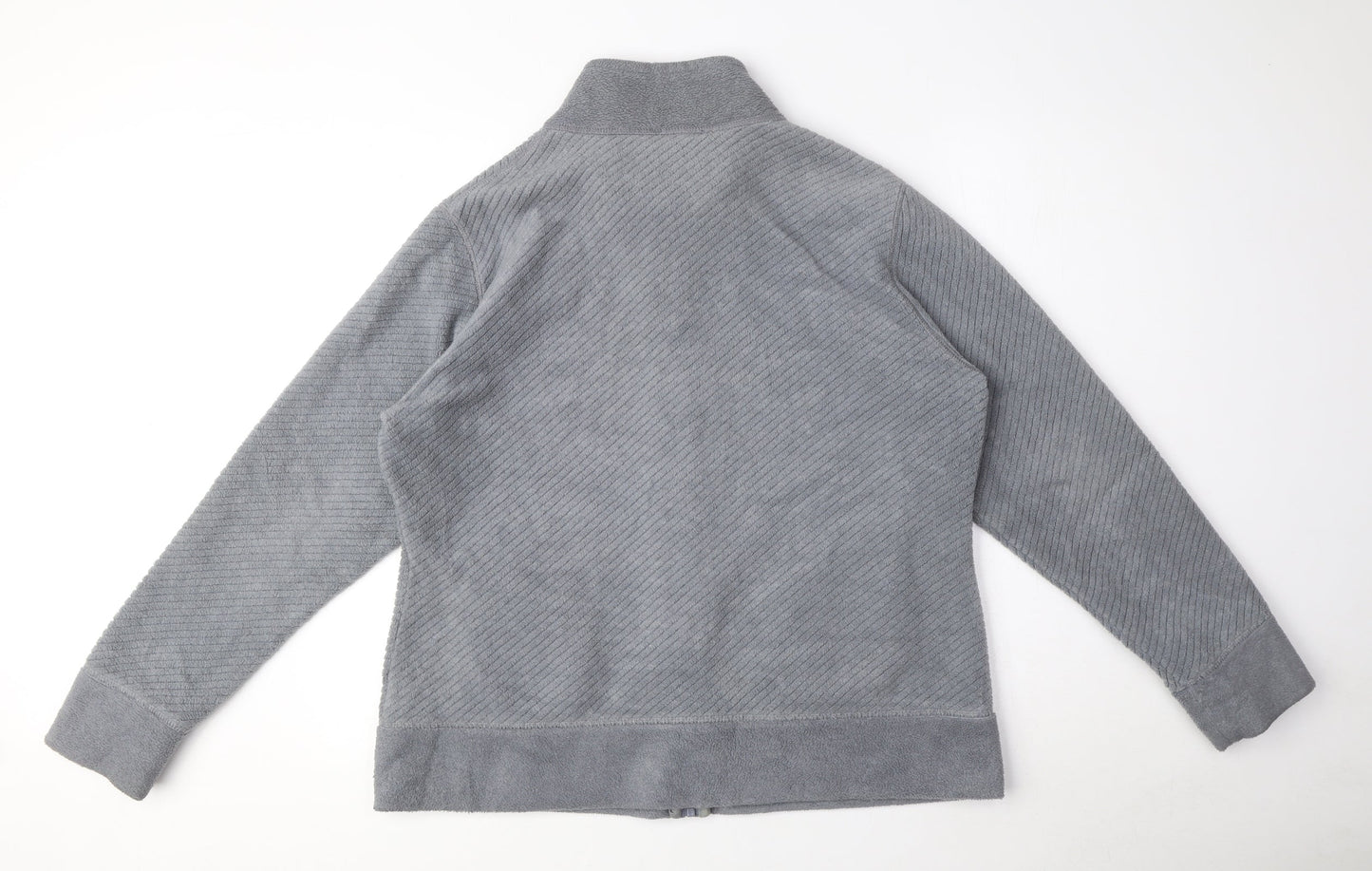 Marks and Spencer Womens Grey Jacket Size 18 Zip
