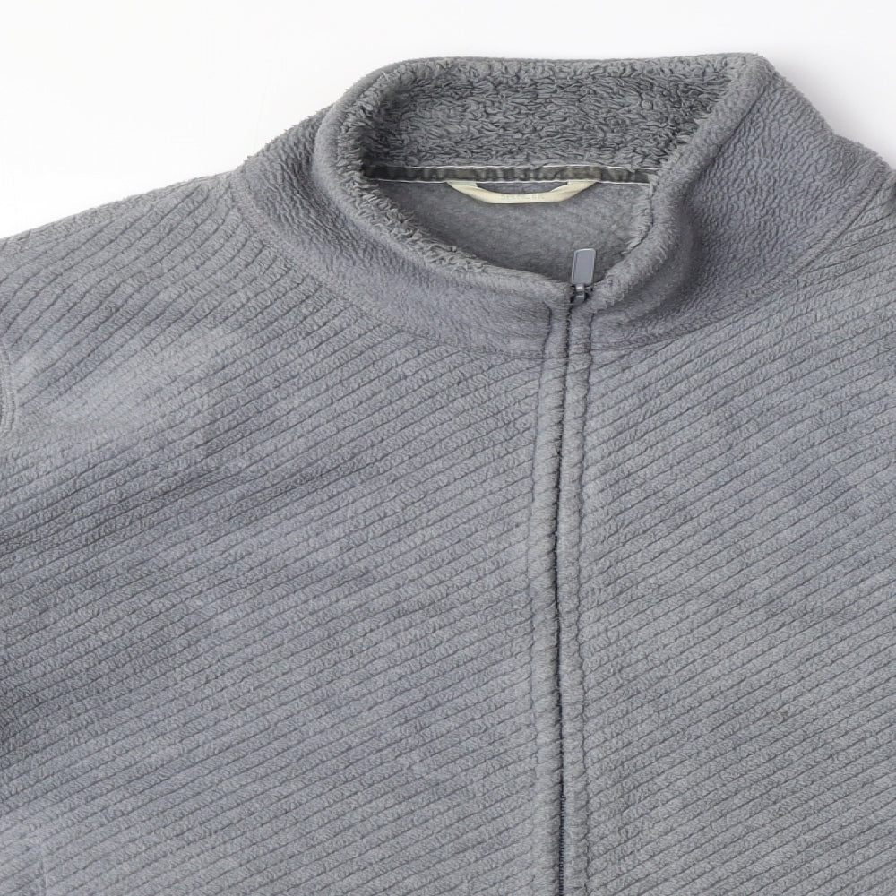 Marks and Spencer Womens Grey Jacket Size 18 Zip