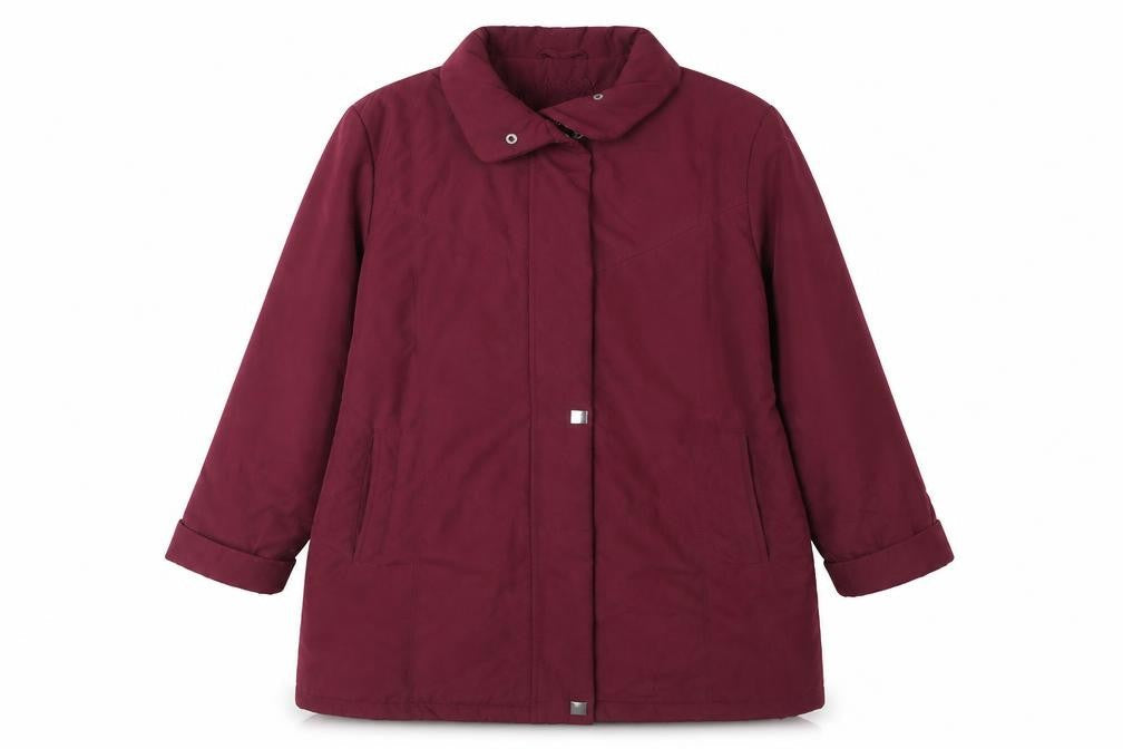 Klassik Womens Purple Jacket Coat Size 14 Zip