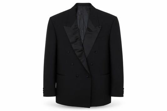 Varteks Mens Black Polyester Tuxedo Suit Jacket Size 44 Regular