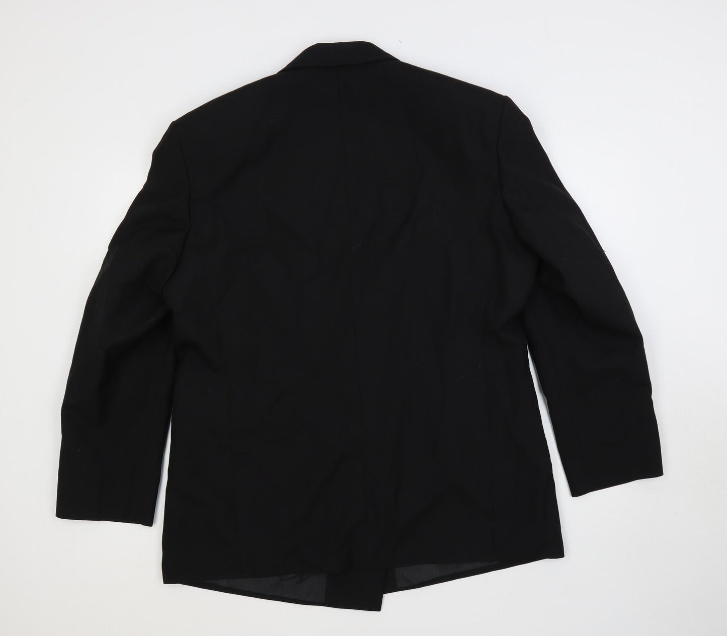 Varteks Mens Black Polyester Tuxedo Suit Jacket Size 44 Regular