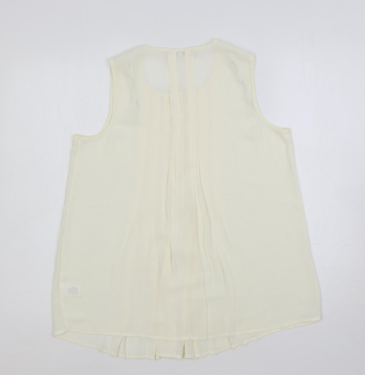 Daniel Rainn Womens Ivory Polyester Basic Blouse Size S Round Neck