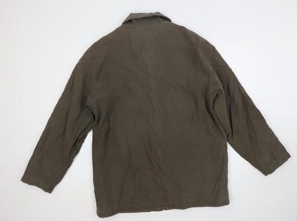 Back view of Canda men’s green jacket, size M, zip