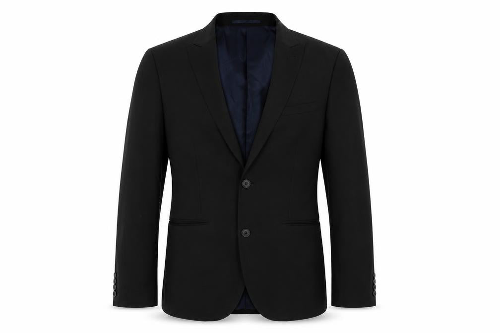 NEXT Mens Black Polyester Jacket Suit Jacket Size 36 Regular