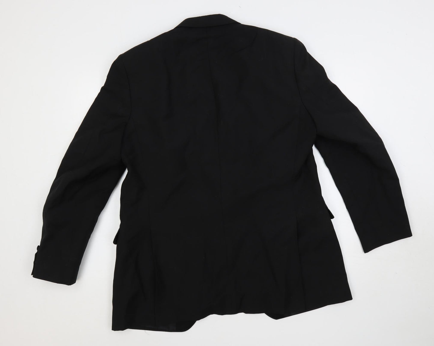 Golden Mirror Womens Black Jacket Blazer Size L Button