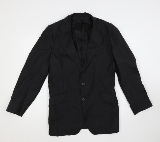 Burton Mens Grey Polyester Jacket Blazer Size 38 Regular