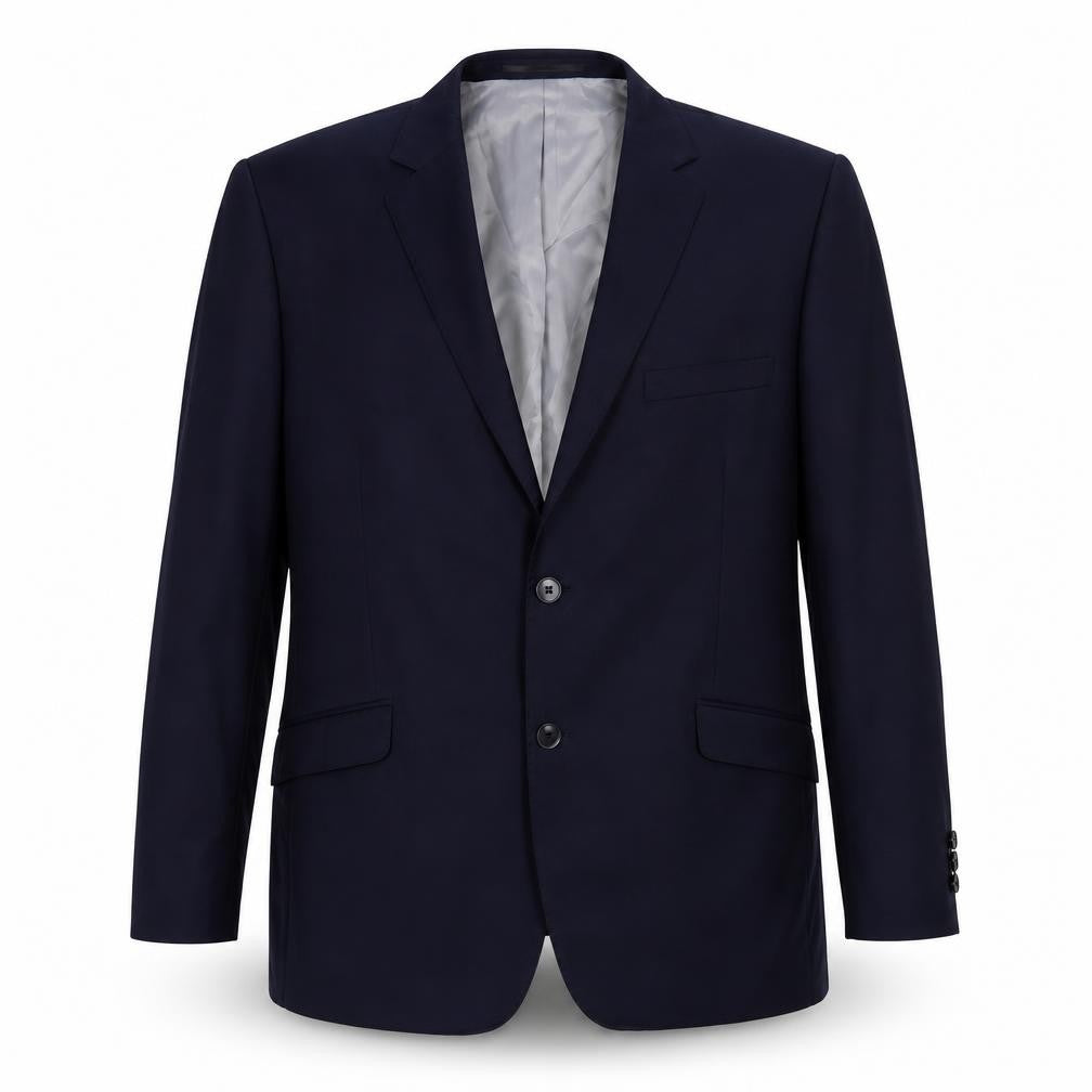 Performance suit Mens Blue Polyester Jacket Suit Jacket Size 42 Regular