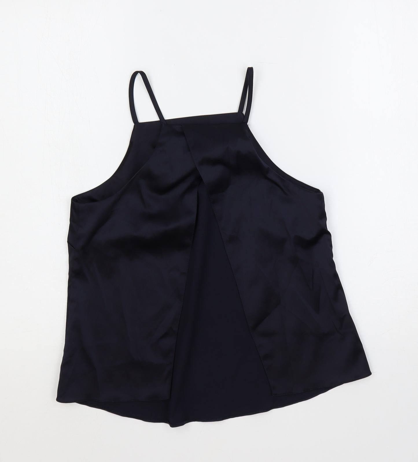 ASOS Womens Blue Polyester Camisole Tank Size 6 Square Neck - Open Back