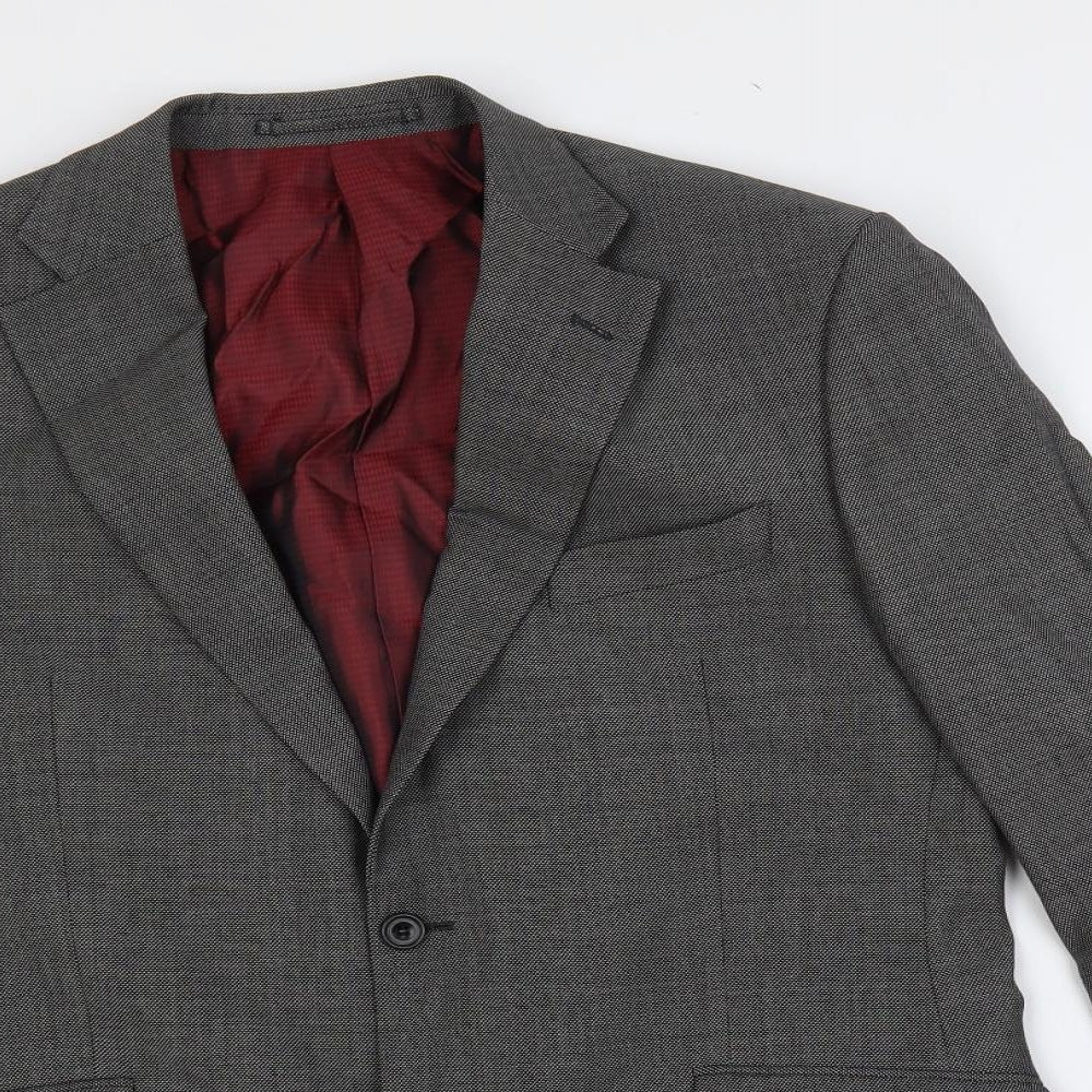 Marks and Spencer Mens Grey Wool Jacket Suit Jacket Size 40 Regular