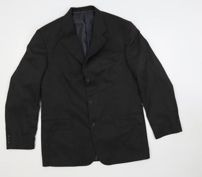 Armando Mens Grey Polyester Jacket Suit Jacket Size 40 Regular