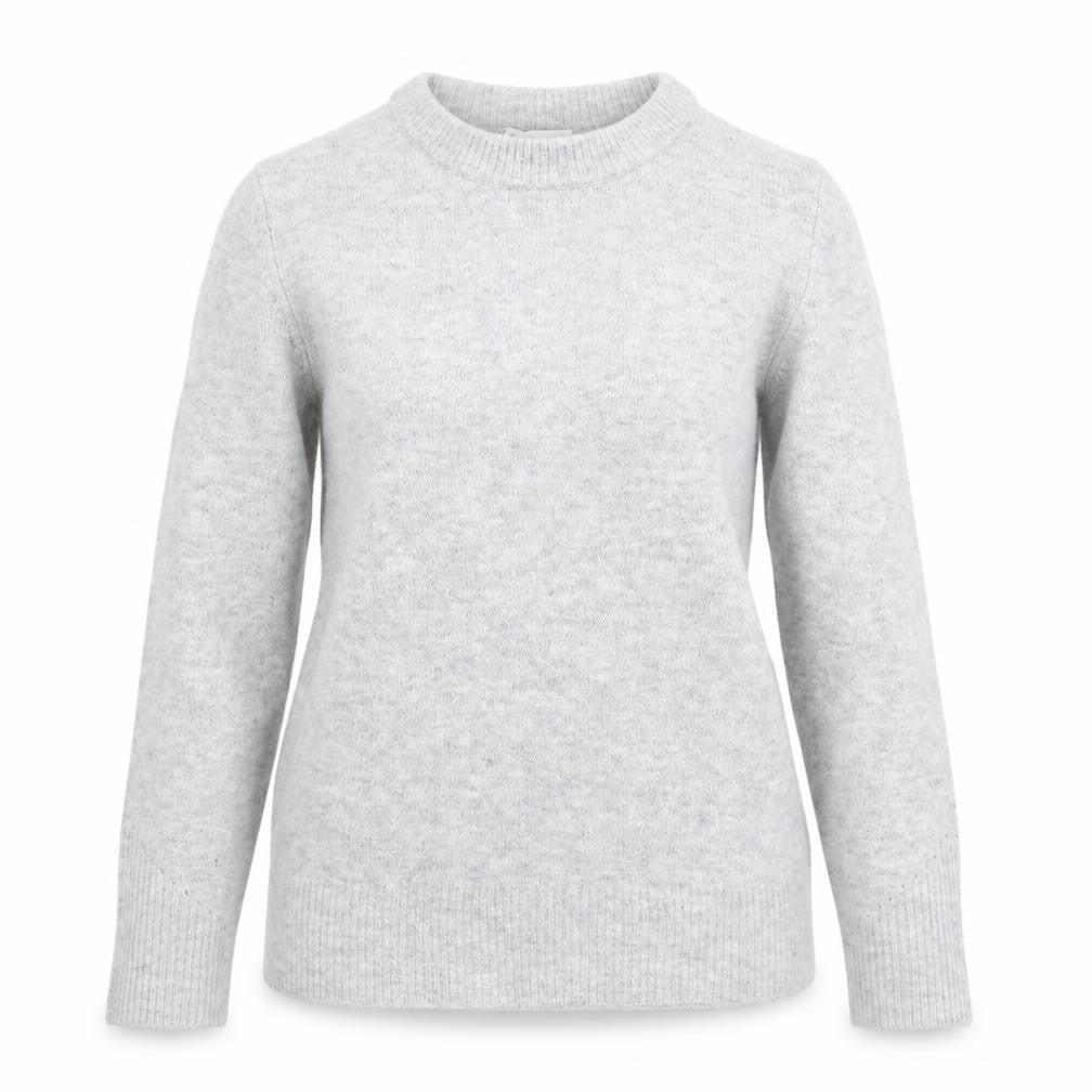 Warehouse Womens Grey Round Neck Acrylic Pullover Jumper Size 8