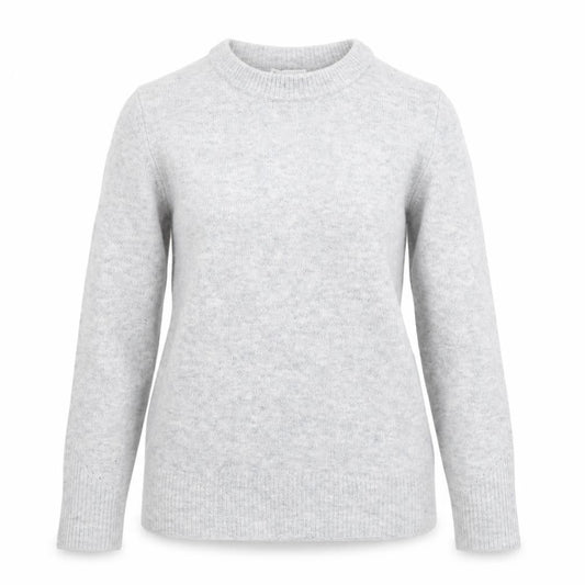 Warehouse Womens Grey Round Neck Acrylic Pullover Jumper Size 8