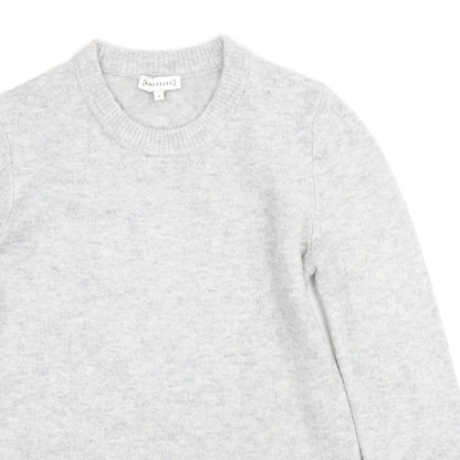 Warehouse Womens Grey Round Neck Acrylic Pullover Jumper Size 8
