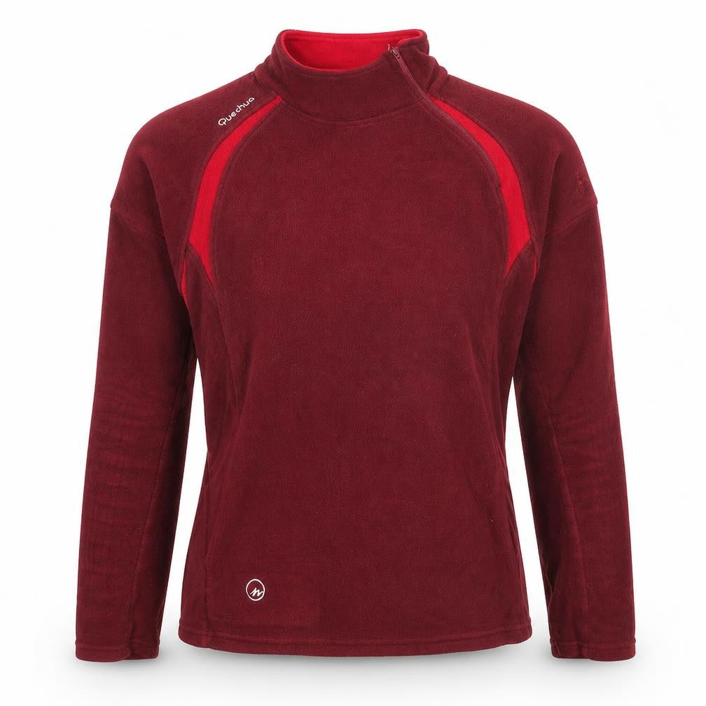 Quechua Womens Red Polyester Pullover Sweatshirt Size M Pullover - Logo