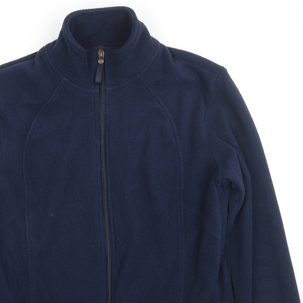 Marks and Spencer Womens Blue Jacket Size 8 Zip