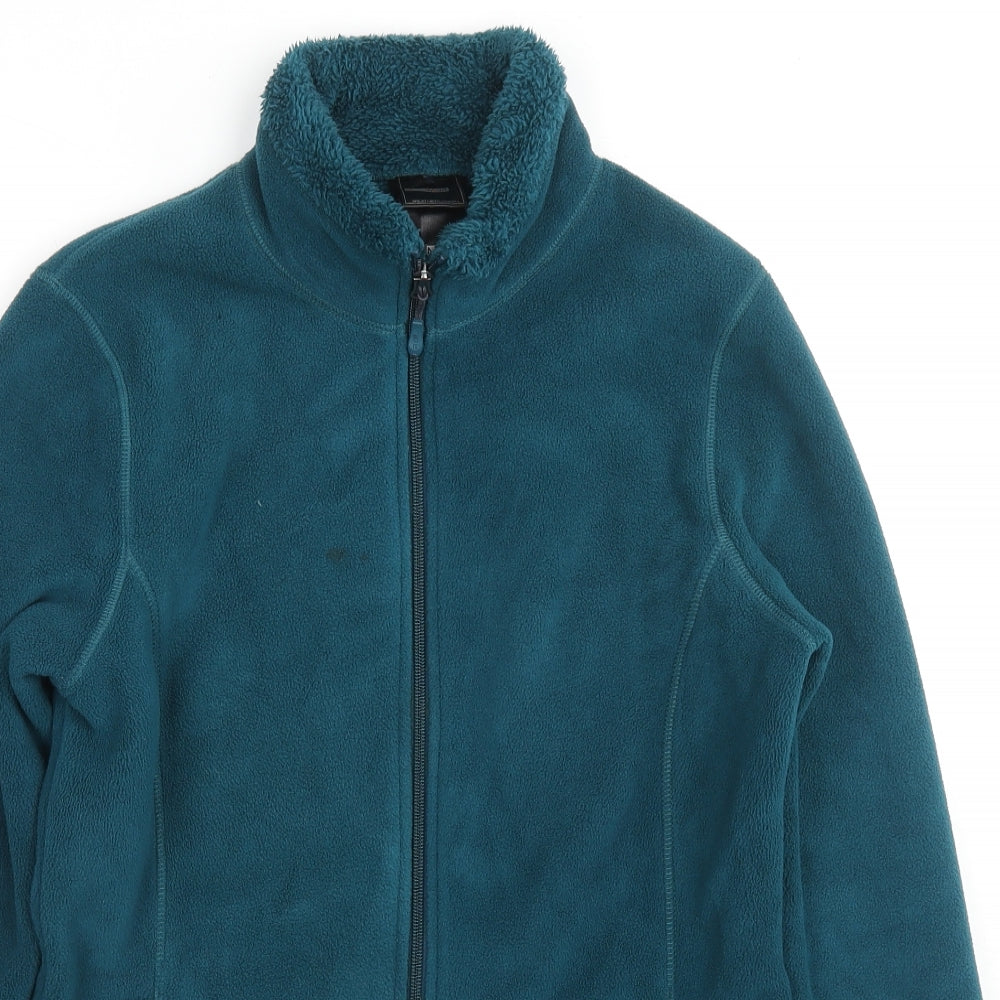 W32 Womens Blue Jacket Size M Zip - Waterproof