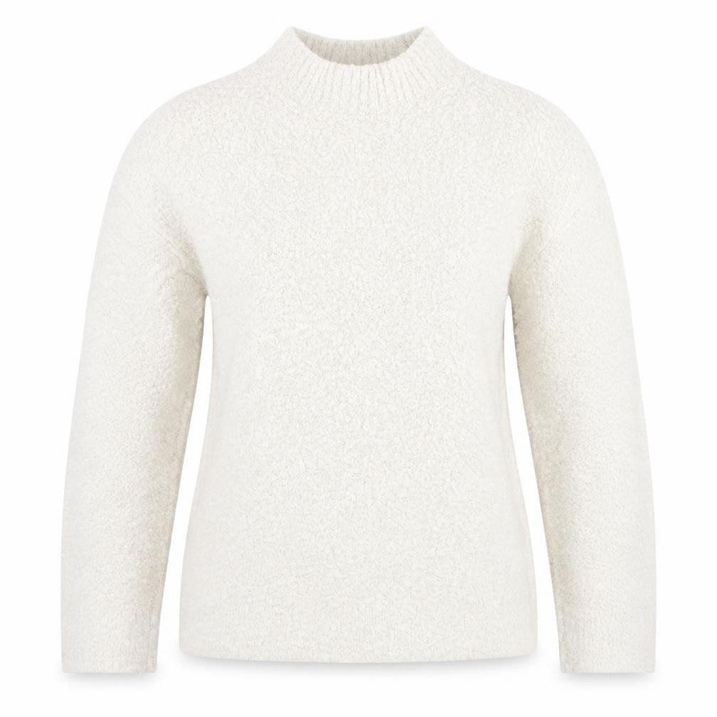 Crew Clothing Womens Ivory Round Neck Acrylic Pullover Jumper Size 10