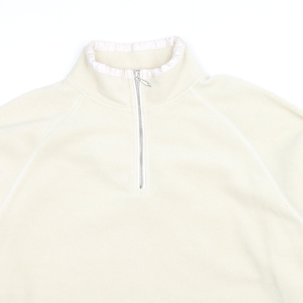 Casual Club Womens Beige Polyester Pullover Sweatshirt Size 14 Pullover