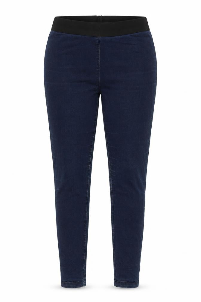 Marks & Spencer Womens Blue Cotton Jegging Jeans Size 10 L28 in Regular - Elasticated Waist