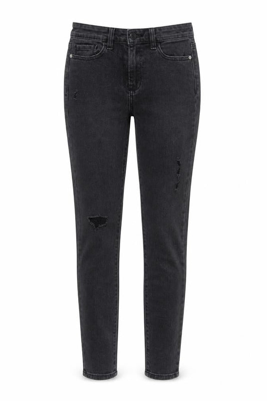 Next Womens Black Cotton Skinny Jeans Size 8 L29 in Regular Zip