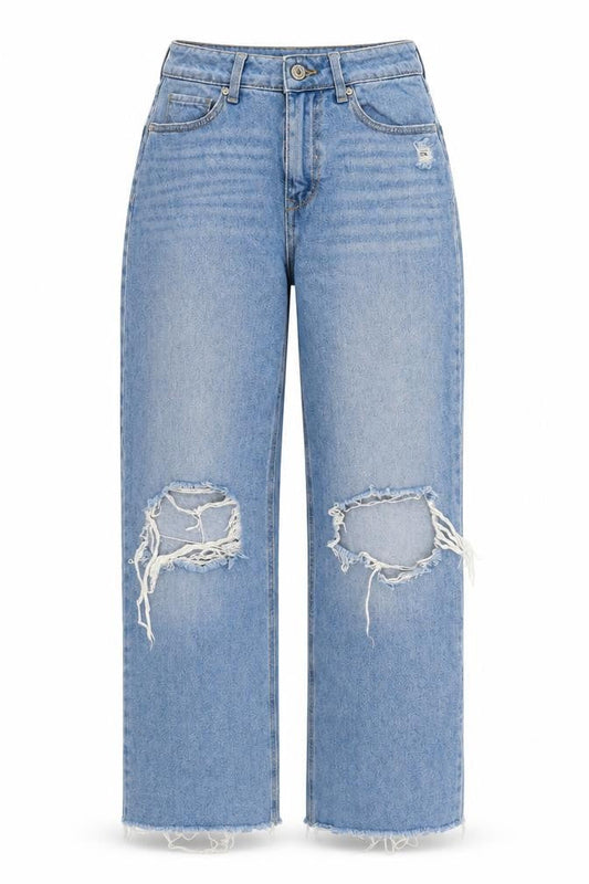 American Original Womens Blue Cotton Straight Jeans Size 28 in L28 in Regular Zip
