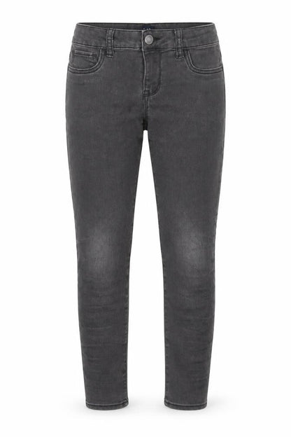 Gap Girls Grey Cotton Skinny Jeans Size 8 Years L20 in Regular Zip - Pockets, Belt Loops, Adjustable waist