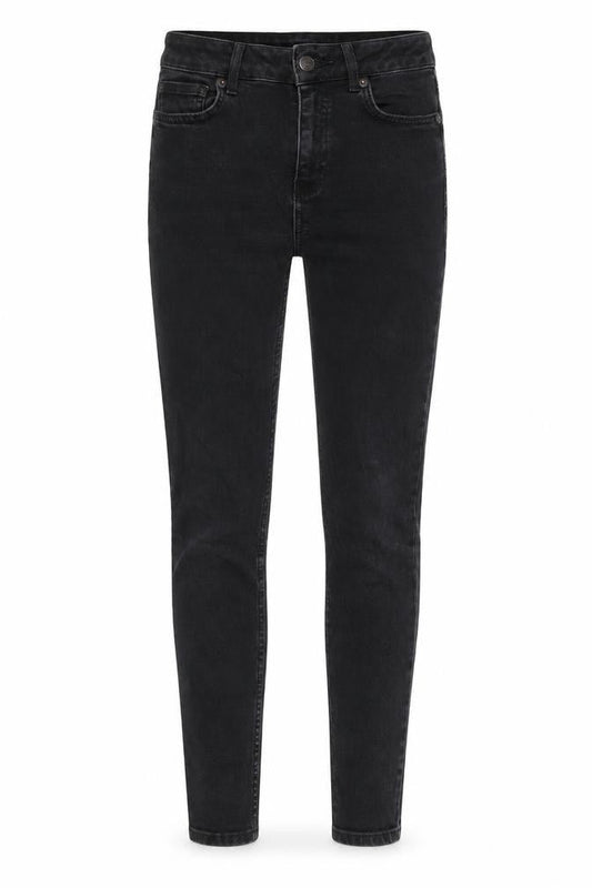New Look Womens Black Cotton Skinny Jeans Size 8 L26 in Regular Zip - Pockets, Belt Loops