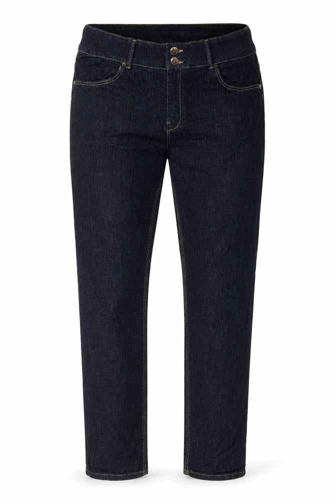 Lindex Womens Blue Cotton Straight Jeans Size 38 in L30 in Regular Zip - Pockets, Belt Loops