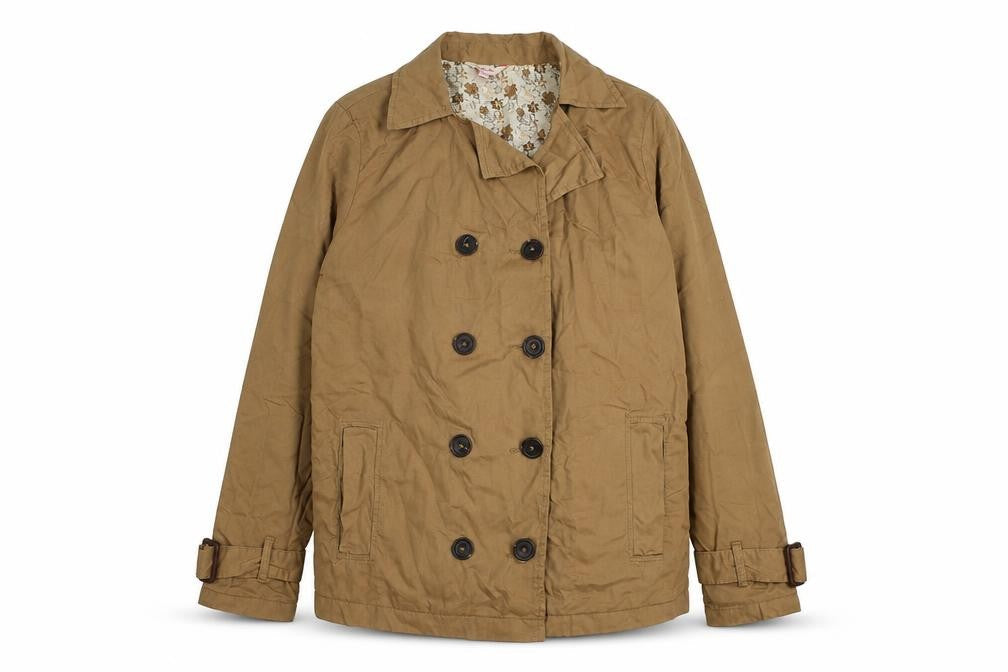 Simply Be Womens Brown Jacket Size 14 Button