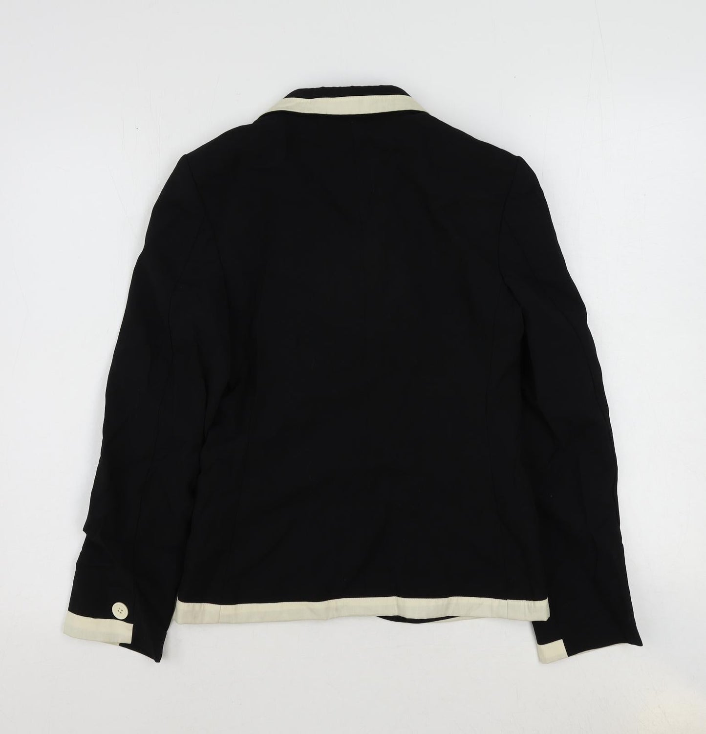 Dave Collection Womens Black Polyester Jacket Suit Jacket Size S