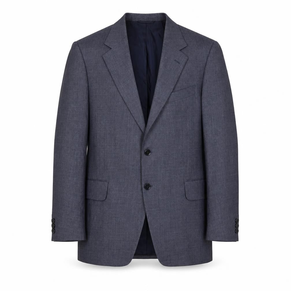 St Michael Mens Blue Polyester Jacket Suit Jacket Size 42 Regular