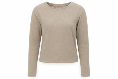 Stradivarius Womens Brown Polyester Basic T-Shirt Size M Crew Neck