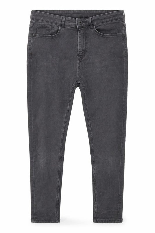 Marks & Spencer Womens Black Cotton Skinny Jeans Size 12 L25 in Regular Zip - Pockets