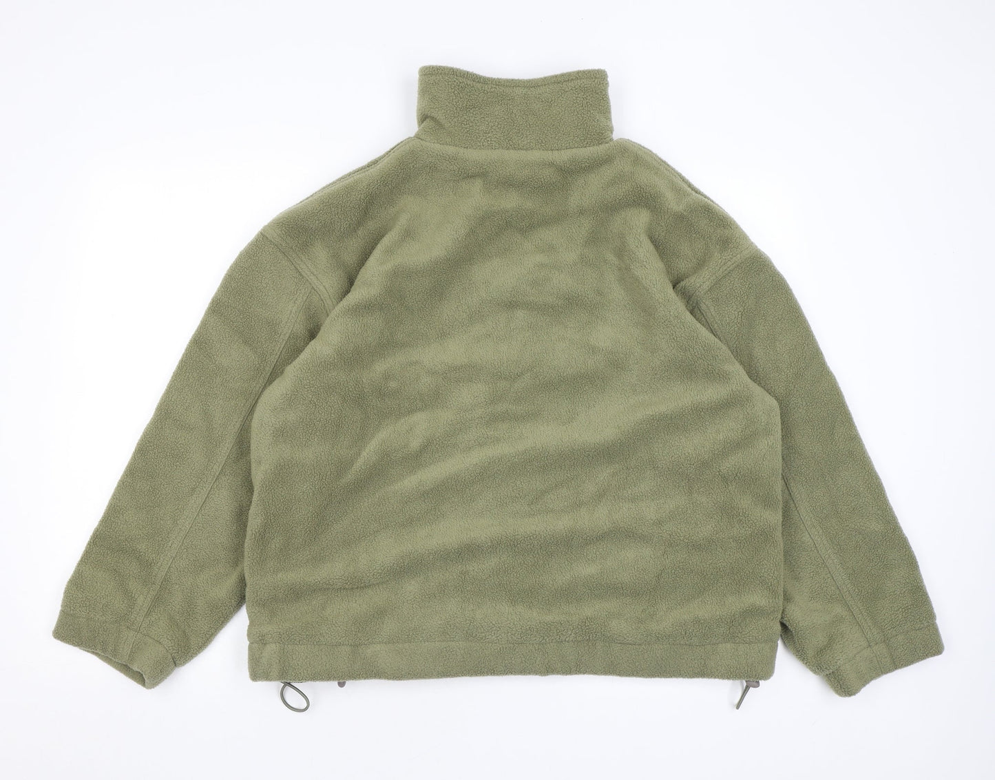 Active Womens Green Bomber Jacket Coat Size 14 Zip